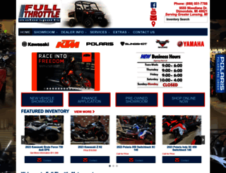 fullthrottlemotorsports.com screenshot