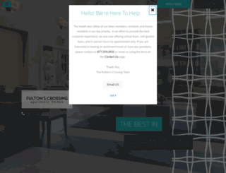 fultonscrossingliving.com screenshot