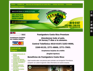 fumigadoracr.com screenshot