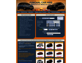 funchalcarhire.net screenshot