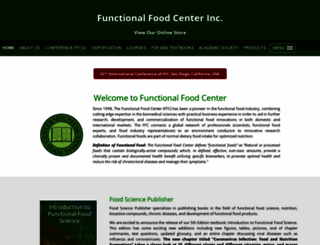 functionalfoodscenter.net screenshot