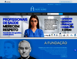 fundacaopadrealbino.org.br screenshot