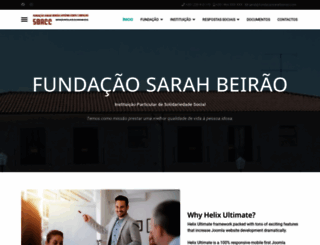 fundacaosarahbeirao.com screenshot
