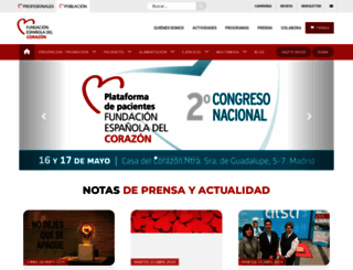 fundaciondelcorazon.com screenshot