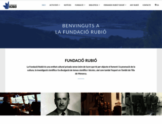 fundaciorubio.org screenshot
