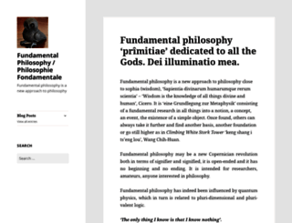 fundamentalphilosophy.blog screenshot