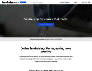 fundraise.com screenshot
