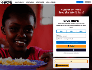 fundraise.convoyofhope.org screenshot