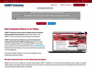 fundraising.carefy.ph screenshot