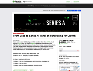 fundraising.peatix.com screenshot