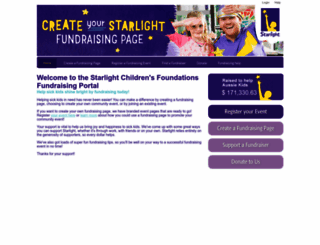 fundraisingforstarlight.gofundraise.com.au screenshot