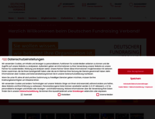 fundraisingverband.de screenshot