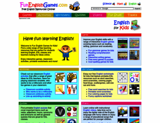 funenglishgames.com screenshot