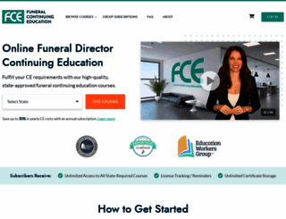 funeralcontinuingeducation.com screenshot