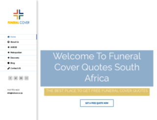 funeralcoverquote.co.za screenshot