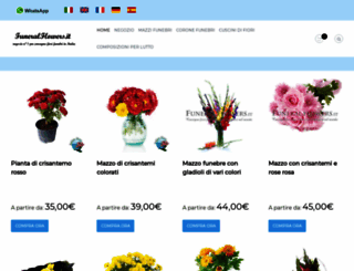 funeralflowers.it screenshot