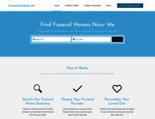 funeralhomesguide.com screenshot
