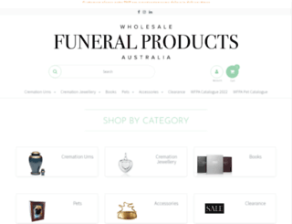 funeralproducts.com.au screenshot