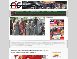 funeralsinghana.com screenshot