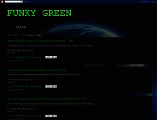 funky-green.blogspot.com screenshot