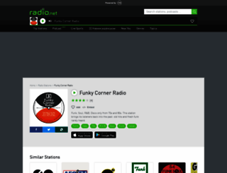 funkycorner.radio.net screenshot