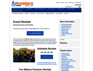 funmakersparty.com screenshot