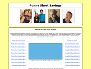 funny-short-sayings.com screenshot
