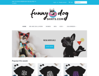funnydogshirts.com screenshot