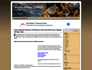 funnygardengnomes.com screenshot