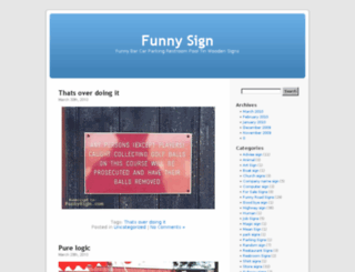 funnysign.com screenshot