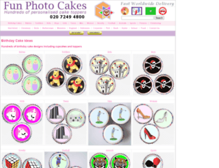 funphotocakes.co.uk screenshot