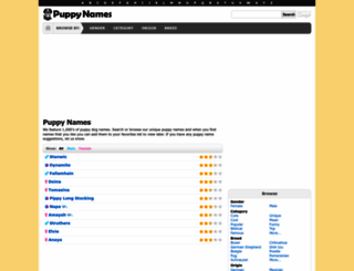funpuppynames.com screenshot