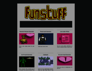 funstuff.pantomimepony.co.uk screenshot