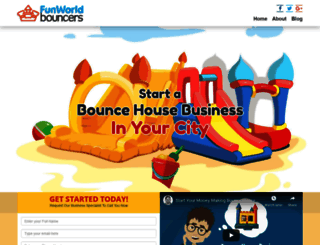 funworldbouncers.com screenshot