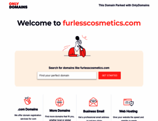 furlesscosmetics.com screenshot