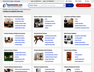 furniture.exportersindia.com screenshot