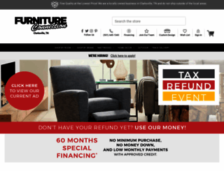 furnitureconnectionclarksville.com screenshot