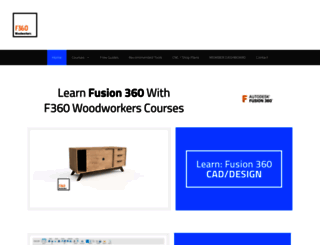 fusion360forwoodworkers.com screenshot