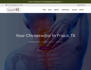 fusionchiropracticspa.com screenshot