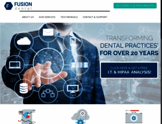 fusiondentalonline.com screenshot