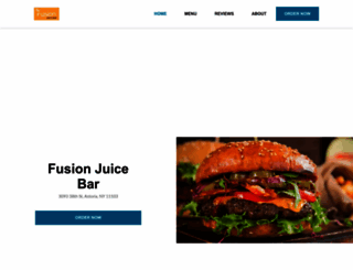 fusionjuicebar.com screenshot