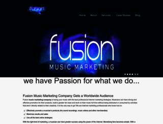 fusionmusicmarketing.com screenshot