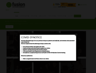 fusionphysiotherapy.com.au screenshot