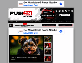 fusionradio.mx screenshot