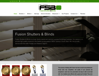 fusionshuttersandblinds.com.au screenshot