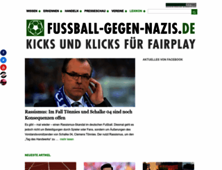 fussball-gegen-nazis.de screenshot