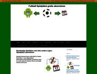 fussball-spielplan.de screenshot
