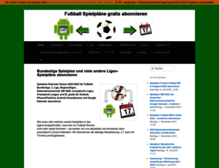 fussball-spielplan.info screenshot