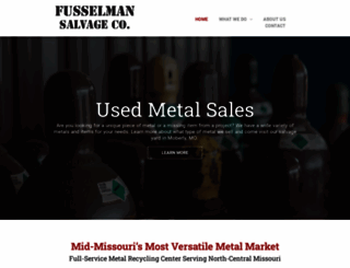 fusselmetals.com screenshot
