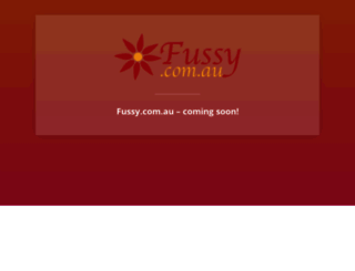 fussy.com.au screenshot